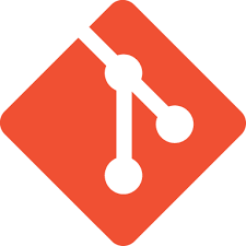 Git version control system logo with orange rhombus and white branch diagram.