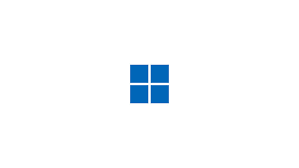 Blue Windows logo with four panes arranged in a square on a white background.